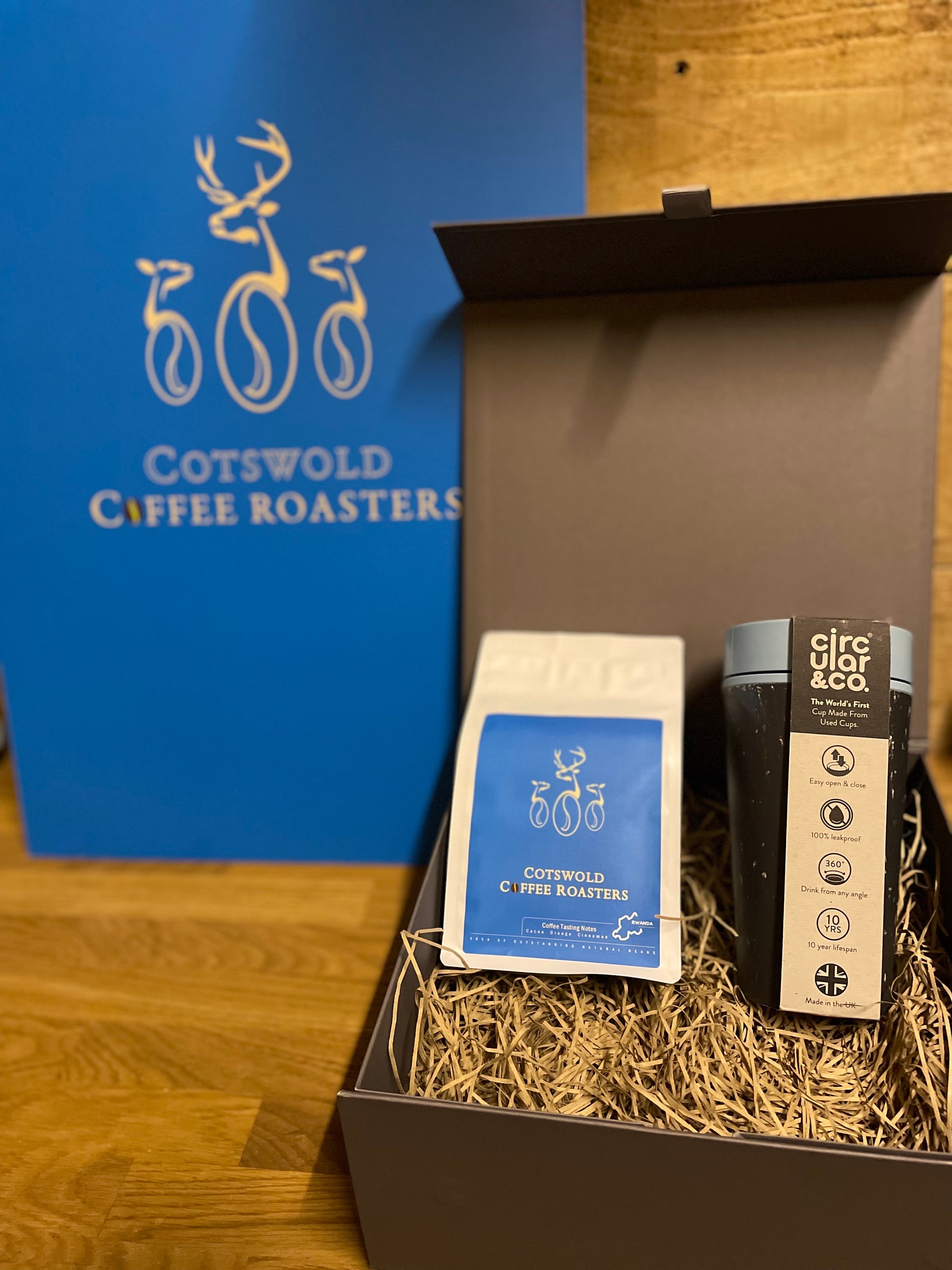 Gift Box | Reusable Coffee Cup | Eco Friendly Travel Mug | Whole Bean Coffee